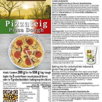 Pizza low carb keto glutenfrei Pizzamischung
