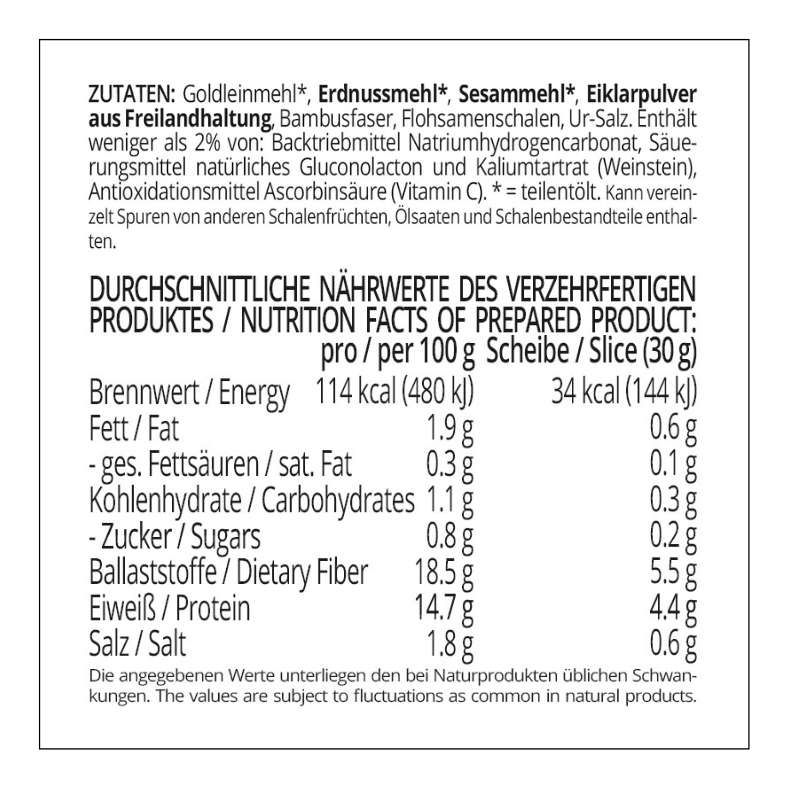 Marokkanisches Fladenbrot low-carb keto glutenfrei Eiweißbrot Backmischung