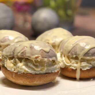 Ofenberliner aus der Mini-Berliner Backmischung