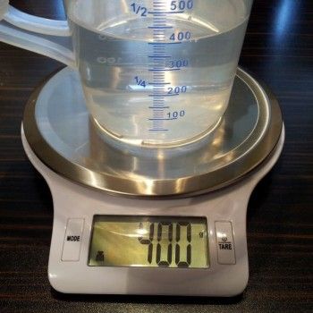 Du benötigst exakt 400 ml Wasser. Für alle, bei denen es in der Küche öfter mal nur 