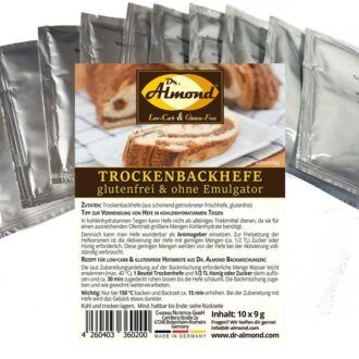 Trockenbackhefe Trockenhefe Backhefe glutenfrei low-carb Hefebrot Hefegebäck