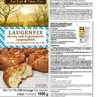 Laugenfix lauge natrofür low carb glutenfreies Laugengebäck Laugenbrezel