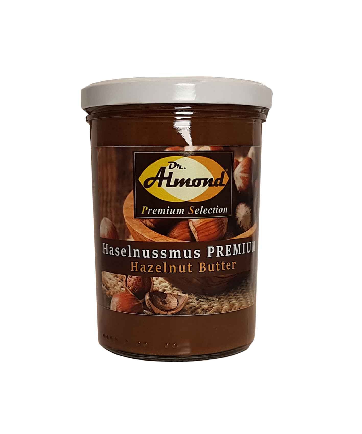 Haselnussmus PREMIUM vegan extra-fein für selbstgemachten Brotaufstrich & Schokocreme 400 g