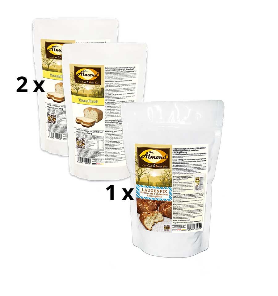 Low Carb Laugengebäck Laugenbrezel Laugenbrötchen glutenfrei