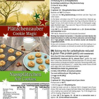 Plätzchenzauber-NUSSPLÄTZCHEN low carb glutenfrei keto zuckerfrei