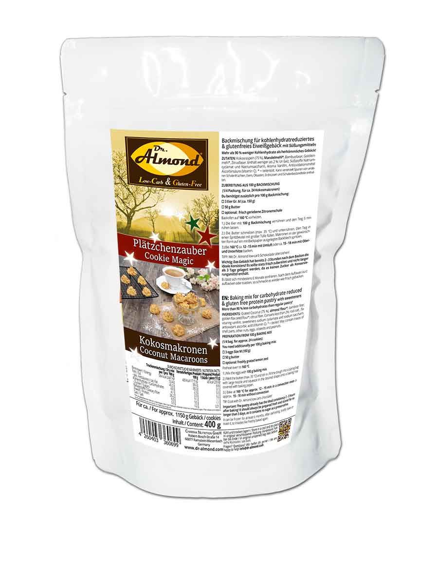 Plätzchenzauber-KOKOSMAKRONEN low carb zuckerfrei glutenfrei