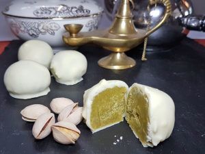 Pistazienmarzipan Pistazien low-carb Marzipan zuckerfreies Marzipan Rezept ohne Zucker