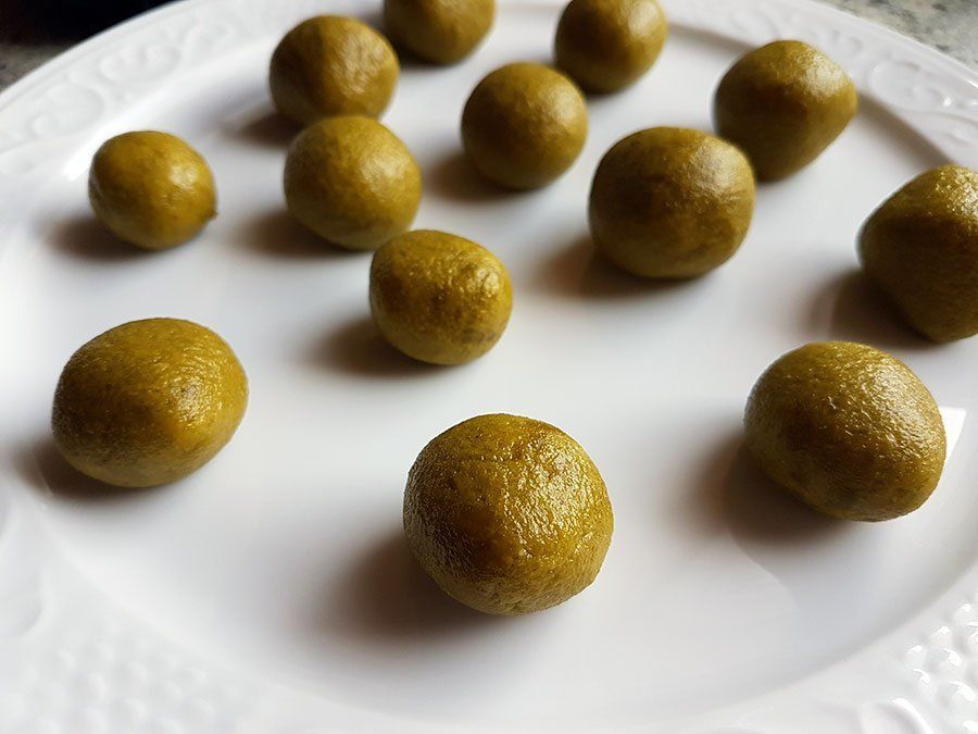 Pistazienmarzipan Pistazien low-carb Marzipan zuckerfreies Marzipan Rezept ohne Zucker