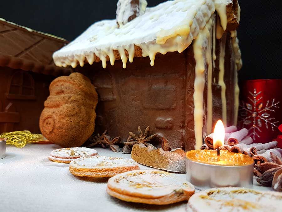 Rezept low carb glutenfreies Lebkuchenhaus