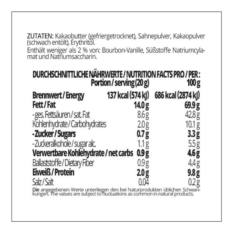 Schokoladenzauber VOLLMILCH – low-carb & keto Schokolade ohne Zuckerzusatz in Pulverform zum Selberschmelzen in 2 min