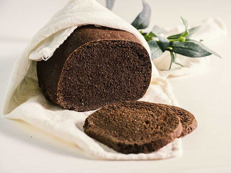 Schwarzbrot low carb glutenfrei keto Backmischung