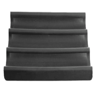 Lurch Flexiform Baguetteform 36x28,5cm 3fach braun mit feinmaschiger Netzstruktur