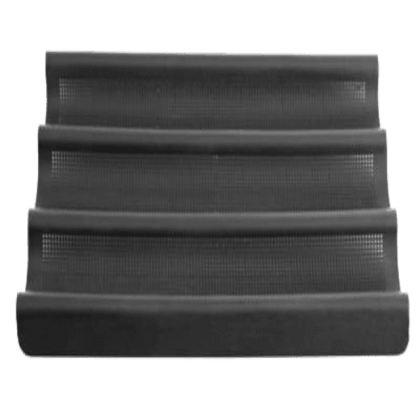 Lurch Flexiform Baguetteform 36x28,5cm 3fach braun mit feinmaschiger Netzstruktur