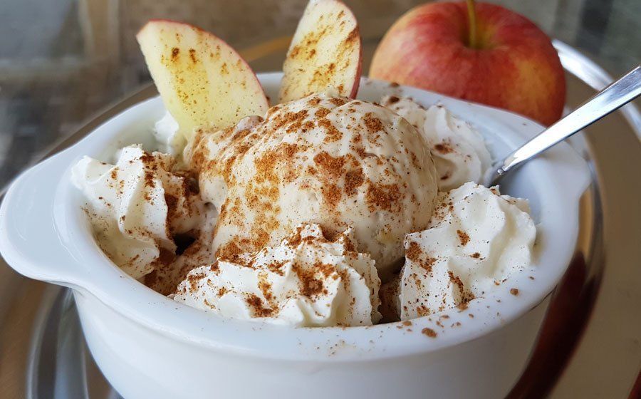 Bratapfel Eis lowcarb zuckerfrei