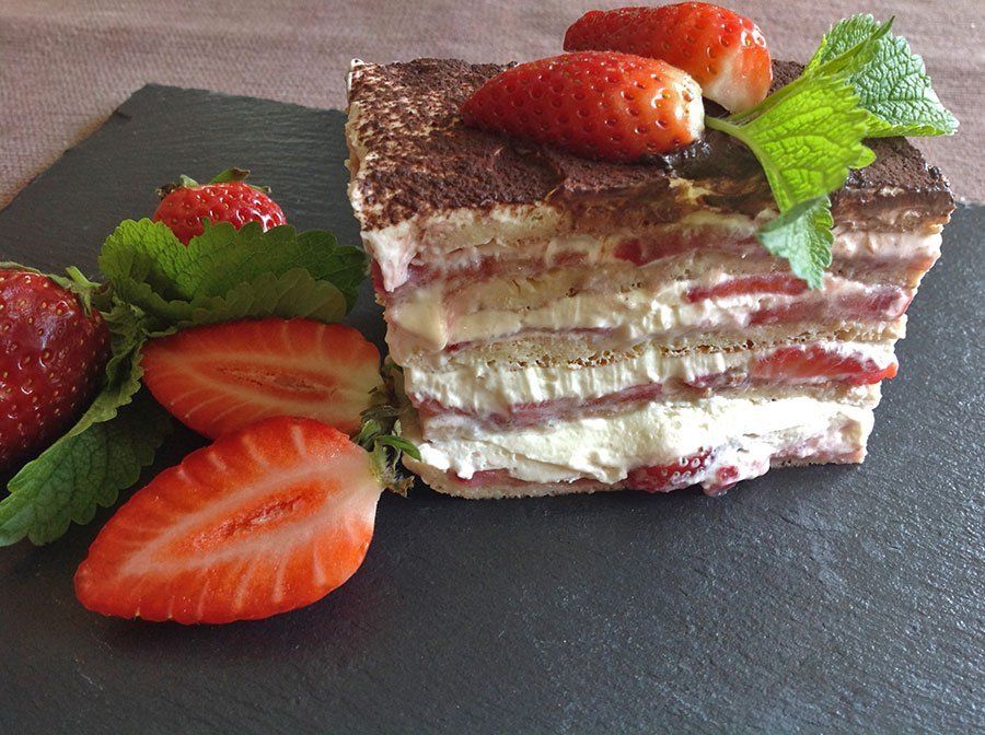 Rezept Erdbeer-Lasagne lowcarb glutenfrei