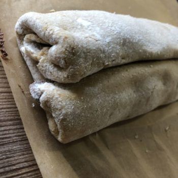 Rezept Gewickelter Marzipan-Rum-Schoko-Stollen lowcarb