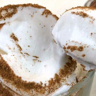 Rezept Proteinschnee Proteinfluff Eiweissfluff lowcarb keto kalorienarm OHNE IMOs