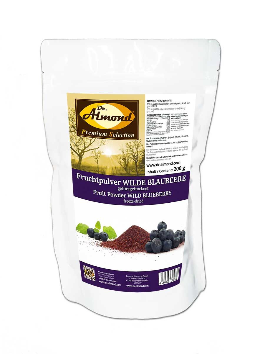 Fruchtpulver WILDE BLAUBEERE Blaubeerpulver gefriergetrocknet 100% Natur