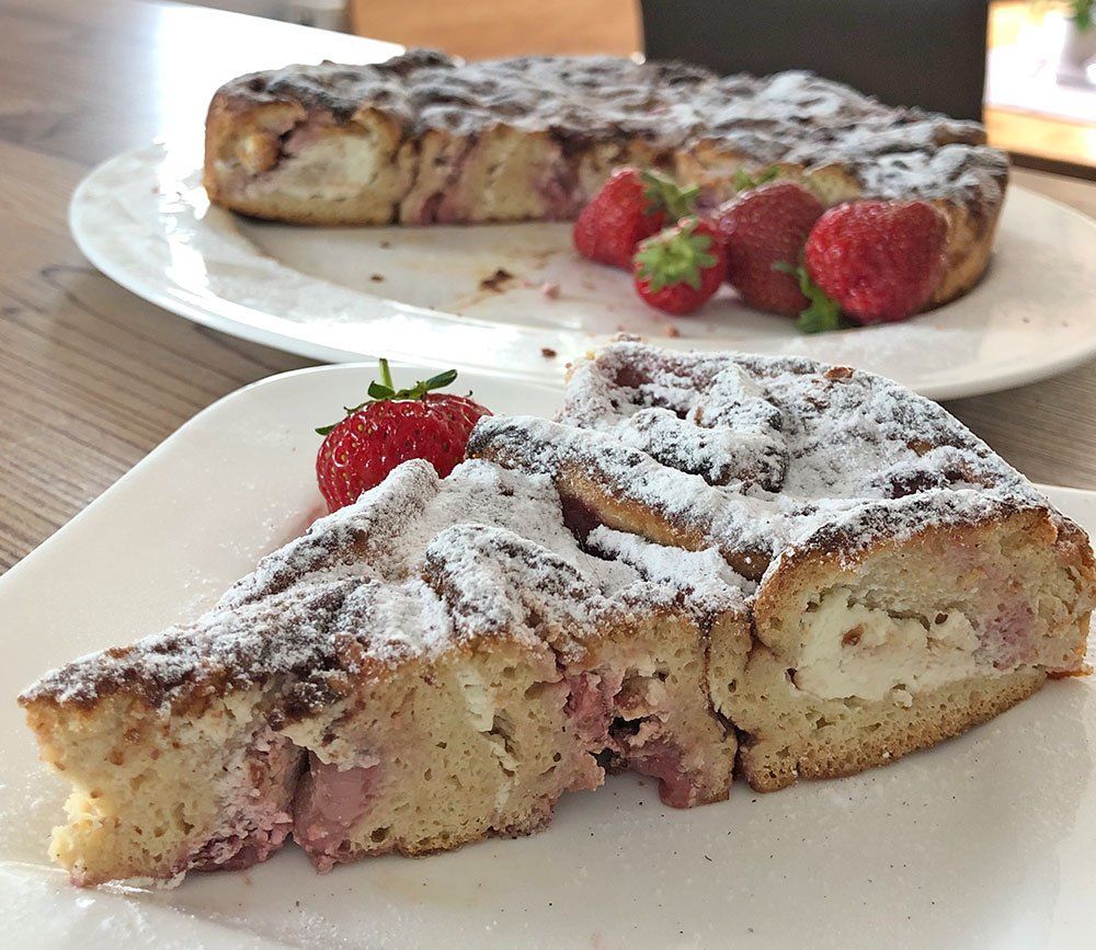 Rezept Erdbeer-Brioche-Kuchen lowcarb glutenfrei keto kalorienarm