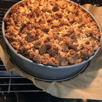 Rezept NUKETO Cheesecake mit Haselnuss-Streuseln lowcarb zuckerfrei keto