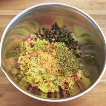 Rezept Zucchini Pancakes mit Mango - Salsa lowcarb glutenfrei