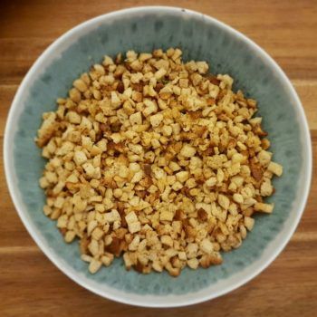 Rezept Backrohr Gemüse Knödel mit Minzejoghurt lowcarb glutenfrei