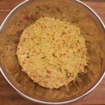 Rezept Backrohr Gemüse Knödel mit Minzejoghurt lowcarb glutenfrei