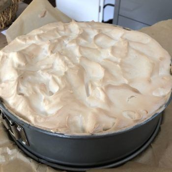 Rezept Pflaumen-Käsekuchen mit Baiserhaube lowcarb glutenfrei