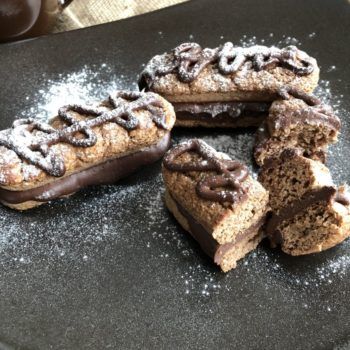 Rezept Spekulatiusbiskuits mit Weihnachtsganache lowcarb keto glutenfrei