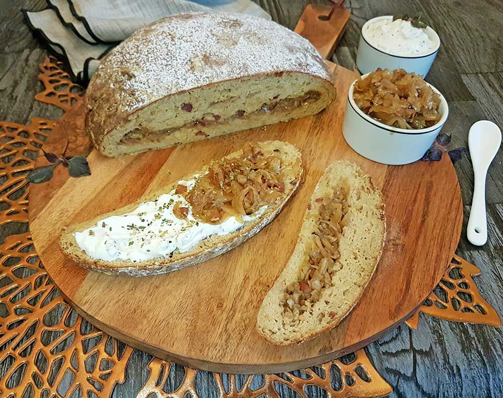Rezept Speckkrautbrot lowcarb glutenfrei keto