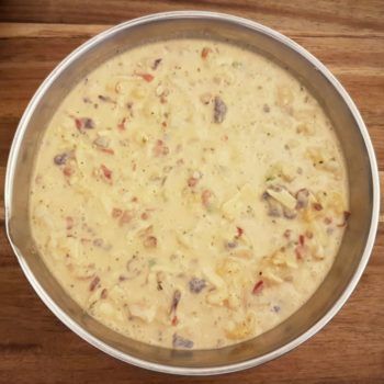 Rezept Bunter Blumenkohlkuchen lowcarb keto glutenfrei