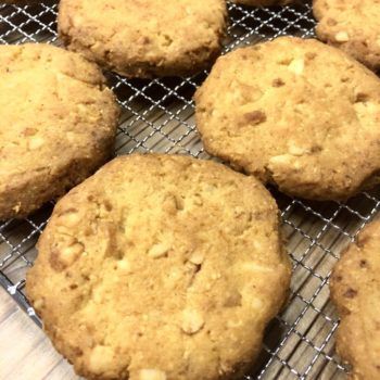 Rezept Macadamia Salz Karamell Cookies lowcarb keto glutenfrei