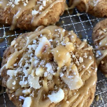 Rezept Macadamia Salz Karamell Cookies lowcarb keto glutenfrei