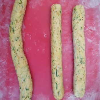 Rezept Zucchini Karotten Mandelstangen mit Zucchinicreme lowcarb keto