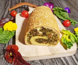 Rezept Spinat Feta Strudel lowcarb glutenfrei keto