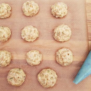 Rezept Schinken Brandteigkrapferl mit Frischkäsefülle lowcarb glutenfrei