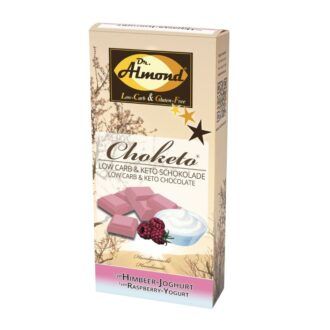 CHOKETO Low Carb & Keto Schokolade HIMBEER-JOGHURT – 3 Tafeln – handgemacht