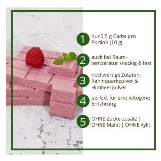 CHOKETO Low Carb & Keto Schokolade HIMBEER-JOGHURT – 3 Tafeln – handgemacht