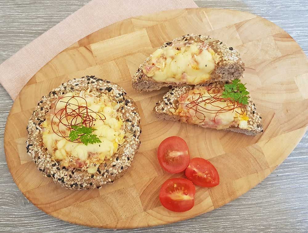Rezept Gefüllte Bauertoastweckerl lowcarb glutenfrei keto