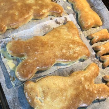 Rezept Osterhasen aus Mandelteig low carb glutenfrei keto