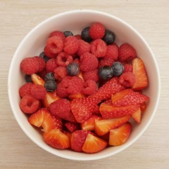 Rezept Beeren Quark Kollagenmousse lowcarb glutenfrei