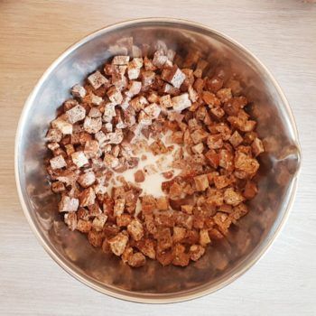 Rezept Brotwürfelauflauf lowcarb glutenfrei keto