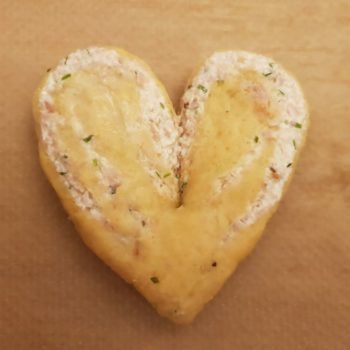 Rezept Frischkäse Schinken Hefeherzen lowcarb glutenfrei keto