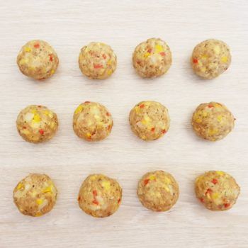 Rezept Grillwurstballs mit Sommer Salsa & Brotchips lowcarb glutenfrei