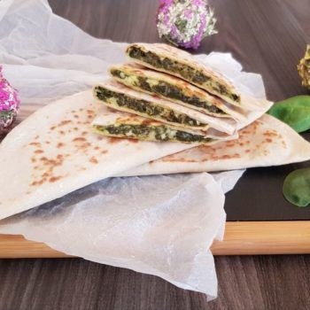 Rezept Gözleme mit Spinat und Schafskäse lowcarb glutenfrei