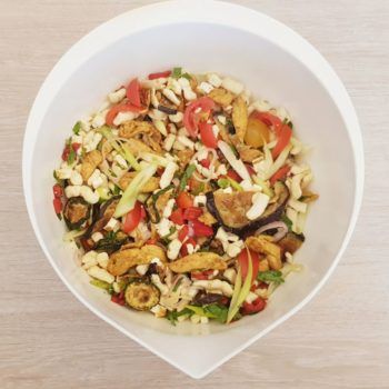 Rezept Spätzle Grillsalat lowcarb glutenfrei