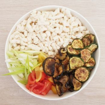 Rezept Spätzle Grillsalat lowcarb glutenfrei