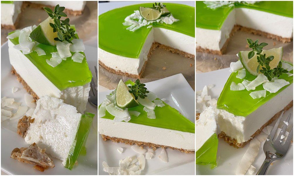 Rezept Limetten Kokos Torte lowcarb glutenfrei keto