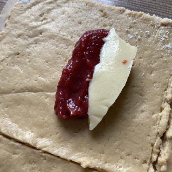 Rezept Pflaumen Pudding Taschen low carb glutenfrei keto