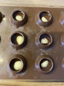 Rezept Schokobons mit Nuss-Sahne-Creme lowcarb keto glutenfrei